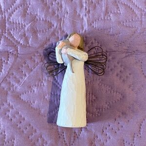 Willow Tree Angel with Cream Gown and Brown Wings